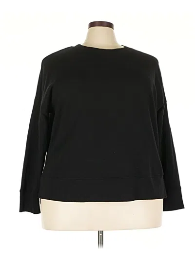 Pre-owned Time And Tru Pullover Sweater In Black