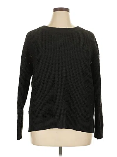 Pre-owned Time And Tru Pullover Sweater In Black