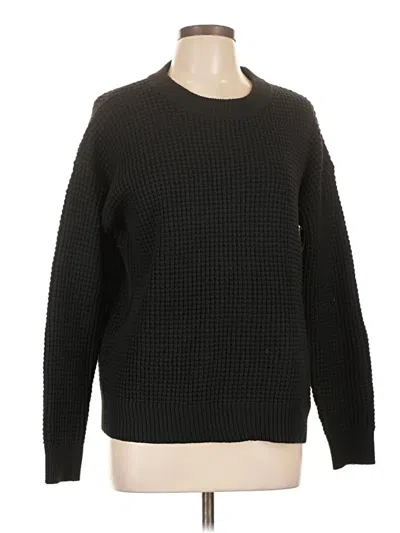 Pre-owned Time And Tru Pullover Sweater In Black