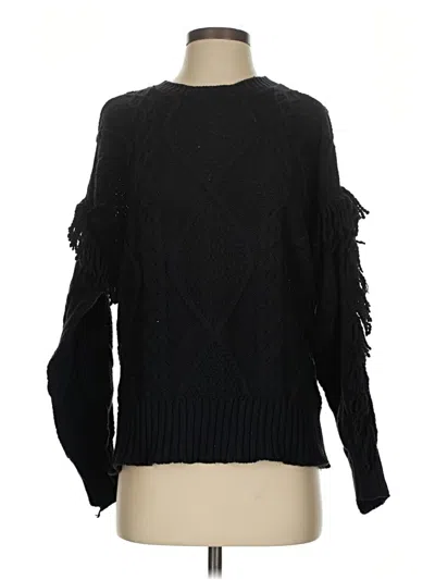Pre-owned Time And Tru Pullover Sweater In Black