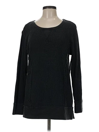 Pre-owned Time And Tru Pullover Sweater In Black