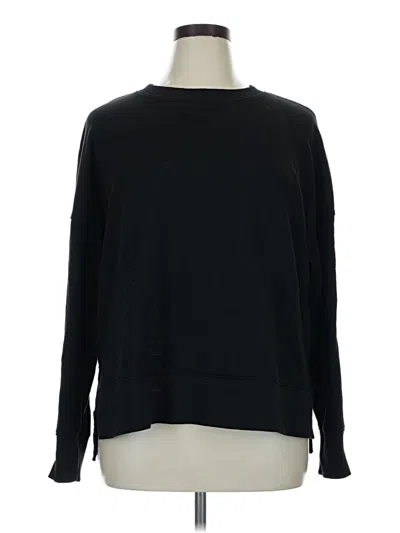 Pre-owned Time And Tru Pullover Sweater In Black