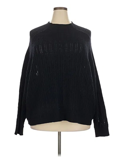 Pre-owned Time And Tru Pullover Sweater In Black