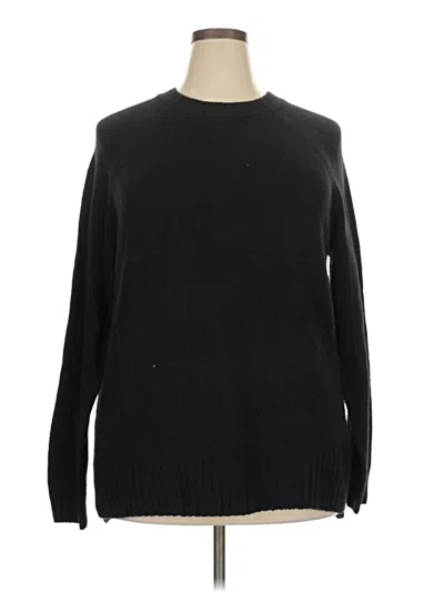 Pre-owned Time And Tru Pullover Sweater In Black