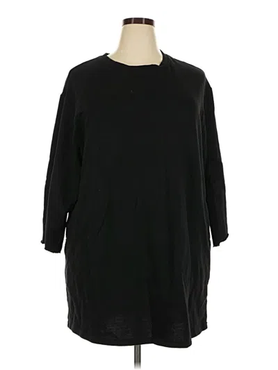 Pre-owned Time And Tru Pullover Sweater In Black