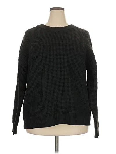 Pre-owned Time And Tru Pullover Sweater In Black
