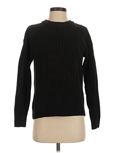 Pre-owned Time And Tru Pullover Sweater In Black