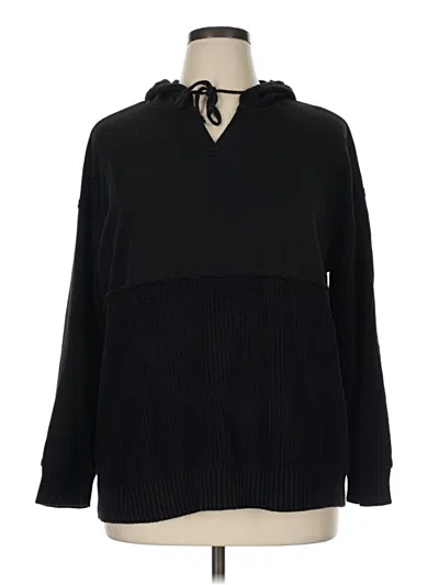 Pre-owned Time And Tru Pullover Sweater In Black