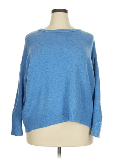 Pre-owned Time And Tru Pullover Sweater In Blue