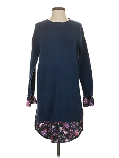 Pre-owned Time And Tru Pullover Sweater In Blue