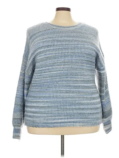 Pre-owned Time And Tru Pullover Sweater In Blue