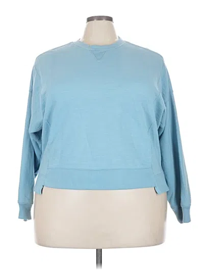 Pre-owned Time And Tru Pullover Sweater In Blue