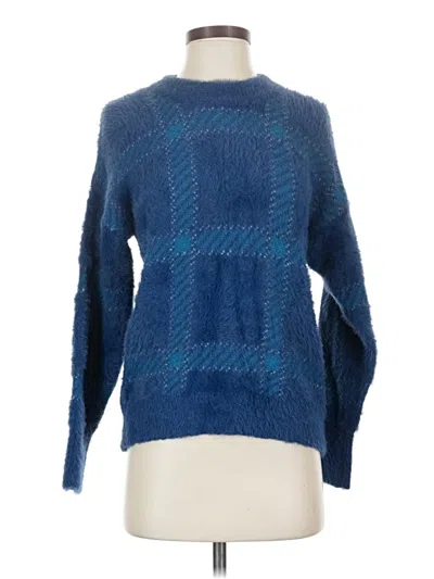 Pre-owned Time And Tru Pullover Sweater In Blue