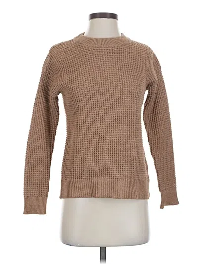 Pre-owned Time And Tru Pullover Sweater In Brown