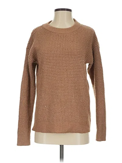 Pre-owned Time And Tru Pullover Sweater In Brown
