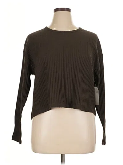 Time And Tru Pullover Sweater In Brown