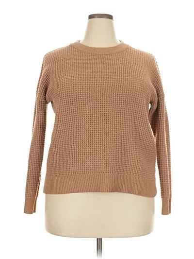 Pre-owned Time And Tru Pullover Sweater In Brown