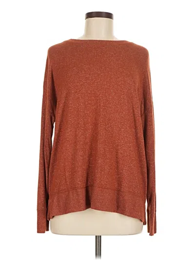 Pre-owned Time And Tru Pullover Sweater In Brown
