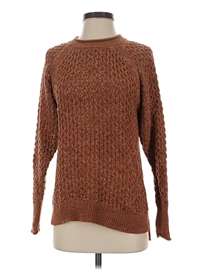Pre-owned Time And Tru Pullover Sweater In Brown