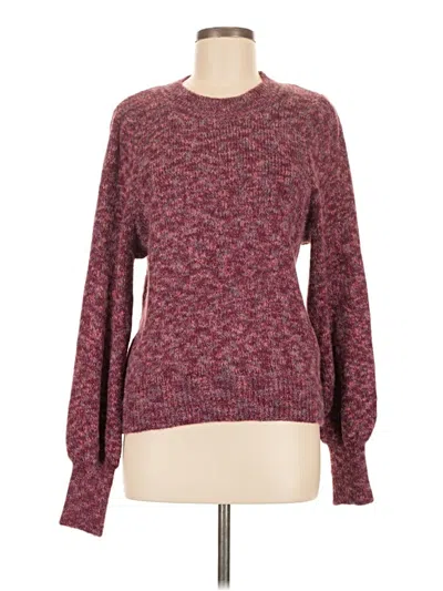 Pre-owned Time And Tru Pullover Sweater In Burgundy