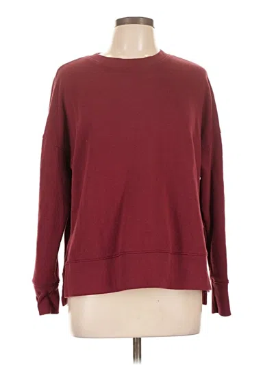 Pre-owned Time And Tru Pullover Sweater In Burgundy
