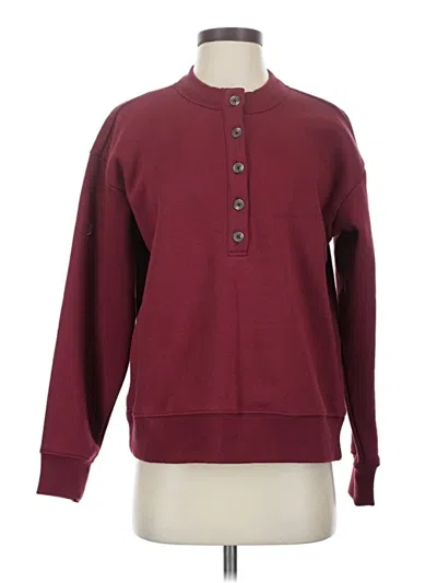 Pre-owned Time And Tru Pullover Sweater In Burgundy