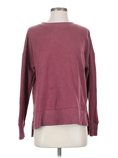 Pre-owned Time And Tru Pullover Sweater In Burgundy