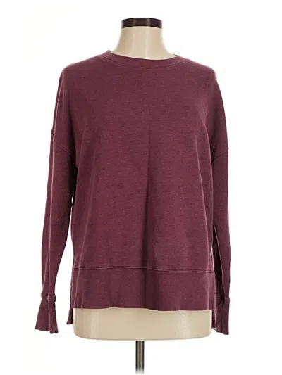 Pre-owned Time And Tru Pullover Sweater In Burgundy