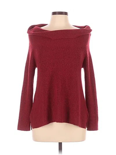 Pre-owned Time And Tru Pullover Sweater In Burgundy