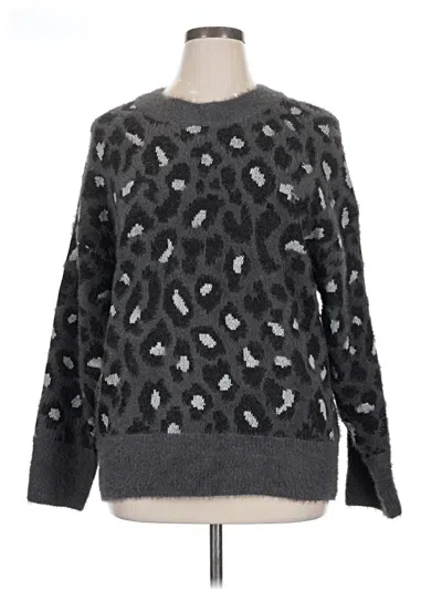 Pre-owned Time And Tru Pullover Sweater In Gray