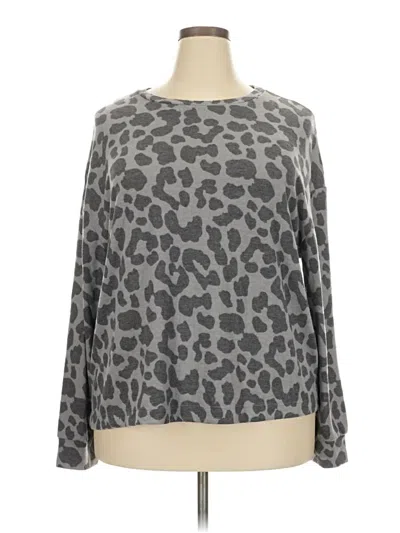 Pre-owned Time And Tru Pullover Sweater In Gray