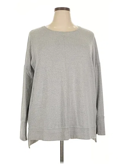 Pre-owned Time And Tru Pullover Sweater In Gray