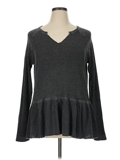 Pre-owned Time And Tru Pullover Sweater In Gray