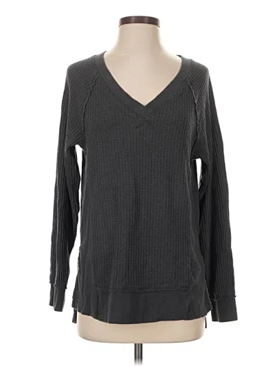 Pre-owned Time And Tru Pullover Sweater In Gray