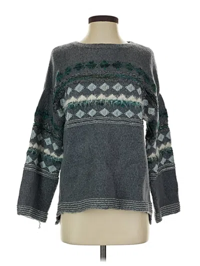 Pre-owned Time And Tru Pullover Sweater In Gray
