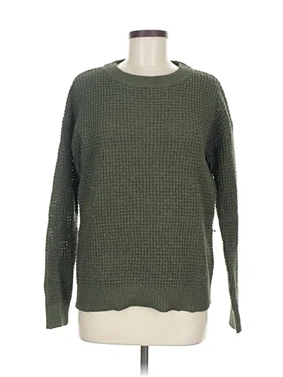 Pre-owned Time And Tru Pullover Sweater In Green