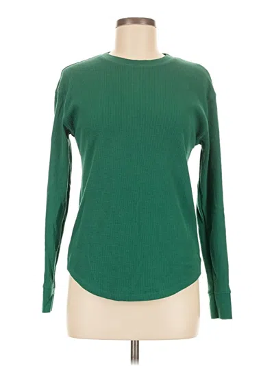 Pre-owned Time And Tru Pullover Sweater In Green