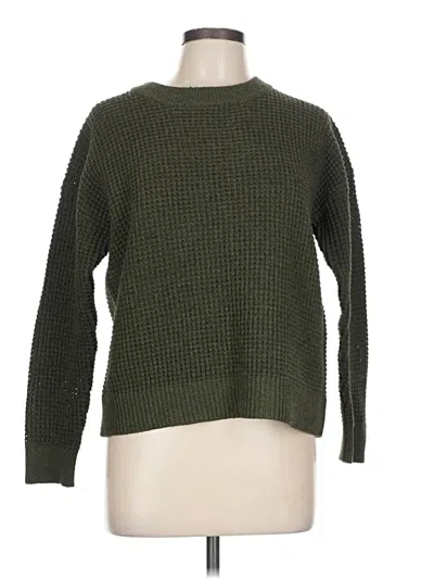 Pre-owned Time And Tru Pullover Sweater In Green