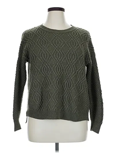 Pre-owned Time And Tru Pullover Sweater In Green