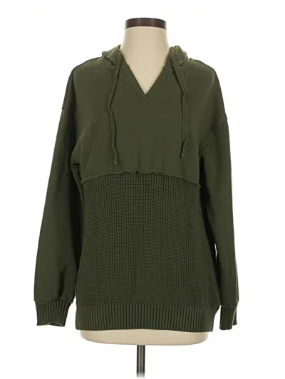 Pre-owned Time And Tru Pullover Sweater In Green