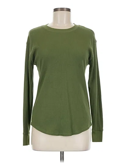 Pre-owned Time And Tru Pullover Sweater In Green