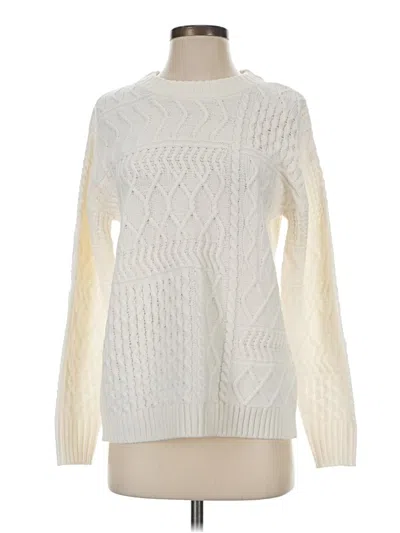 Pre-owned Time And Tru Pullover Sweater In Ivory