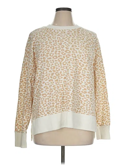 Pre-owned Time And Tru Pullover Sweater In Ivory