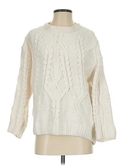 Pre-owned Time And Tru Pullover Sweater In Ivory