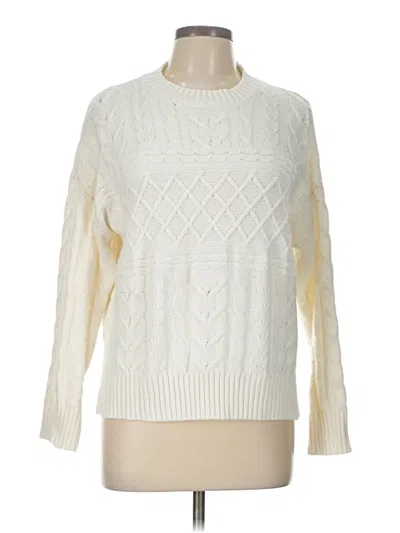 Pre-owned Time And Tru Pullover Sweater In Ivory
