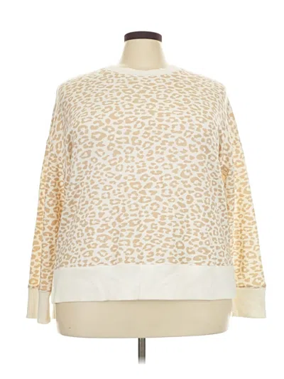Pre-owned Time And Tru Pullover Sweater In Ivory