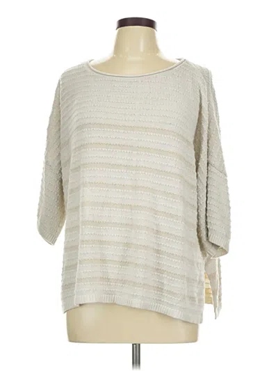 Pre-owned Time And Tru Pullover Sweater In Ivory