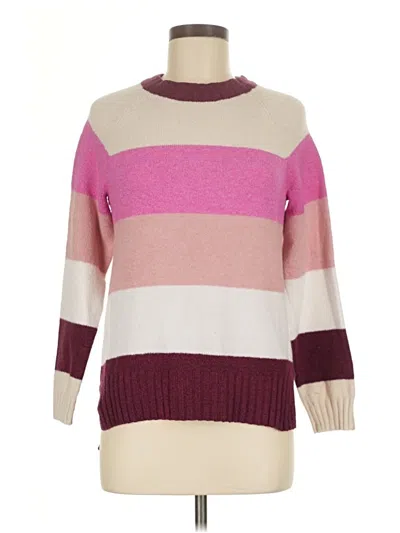 Pre-owned Time And Tru Pullover Sweater In Pink
