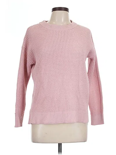 Pre-owned Time And Tru Pullover Sweater In Pink