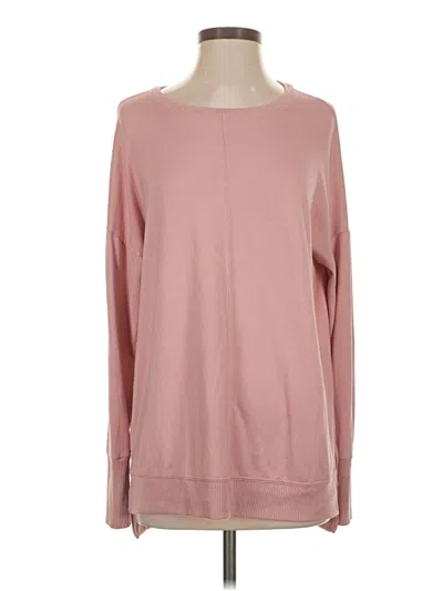 Pre-owned Time And Tru Pullover Sweater In Pink